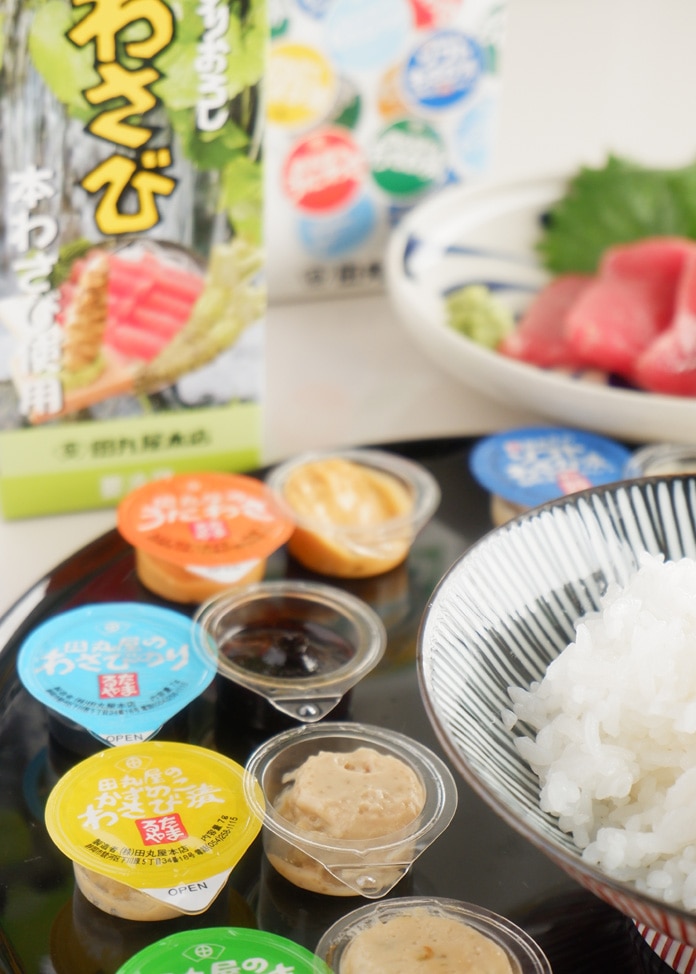 老舗わさび屋が送る食べ切りサイズのわさび漬け「ミニカップわさびと沢わさびセット」