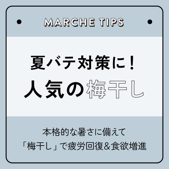 夏バテ対策にも！人気の梅干し