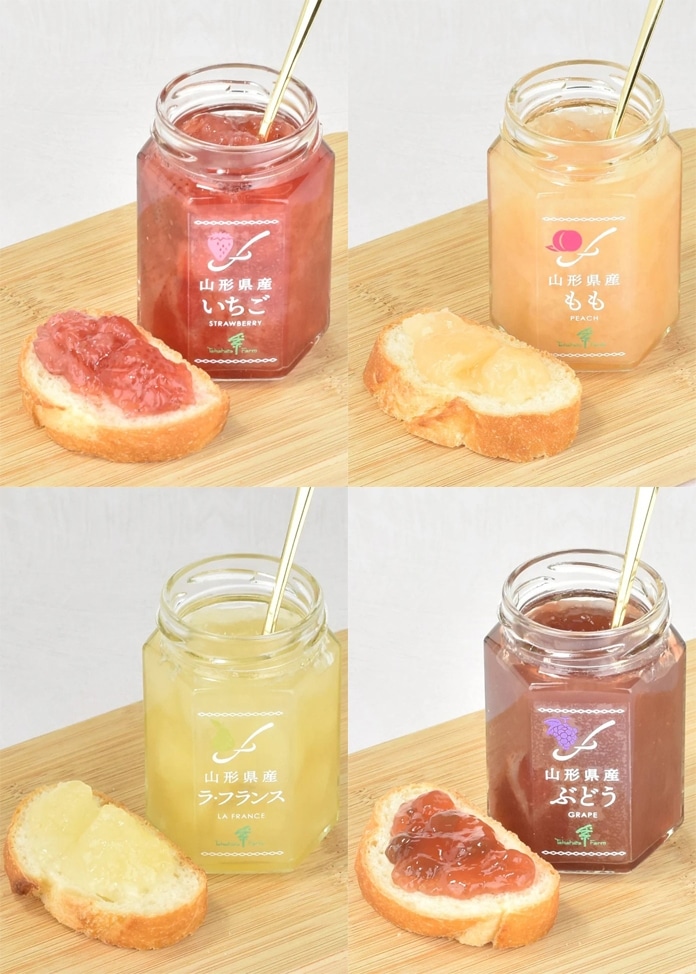 山形県産ジャム4個詰合せ