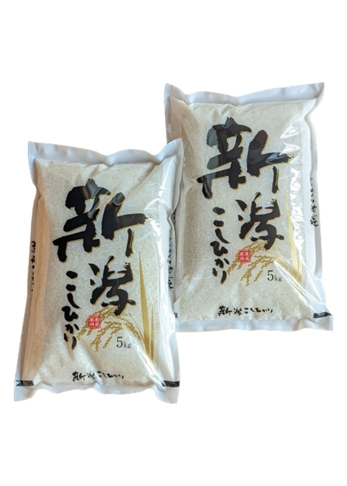 食品/飲料/酒【即購入OK】30年産新潟コシヒカリ中粒米10キロ精米×2袋同梱