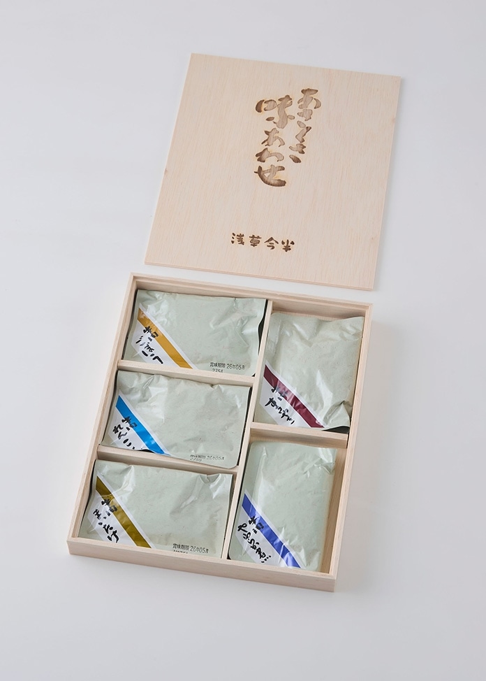 【浅草今半】木箱入り詰合せ（5種入り）