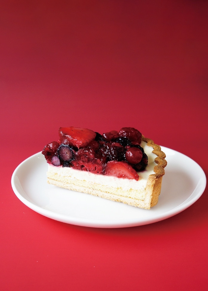 クリスマス5種のベリー贅沢レアチーズタルト