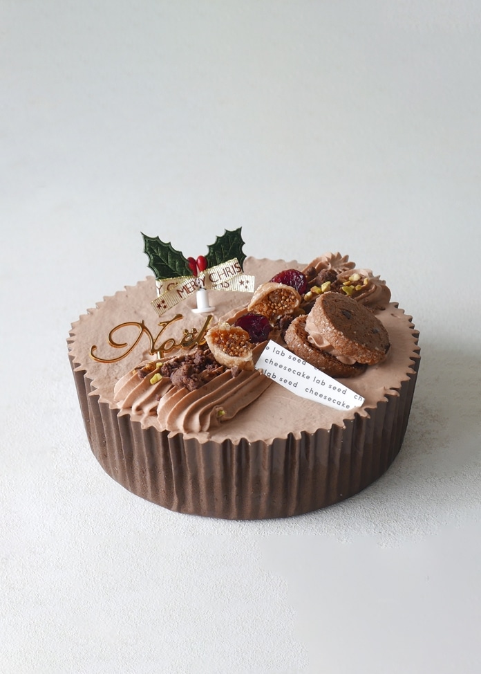 Wショコラのクリスマスチーズケーキ