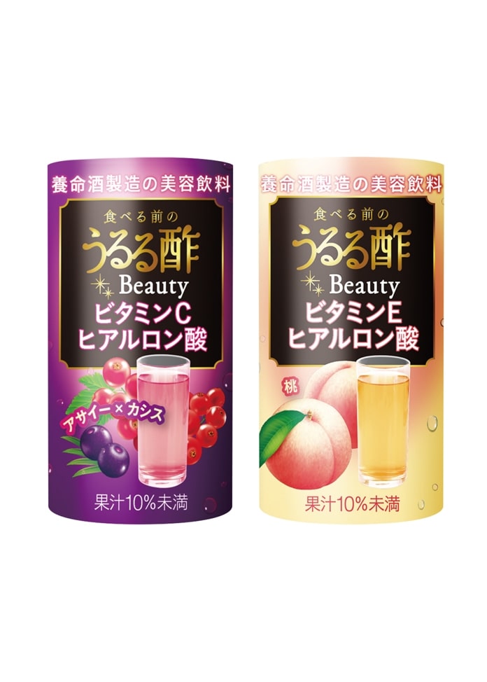 養命酒製造 食べる前のうるる酢ビューティー2種36本セット（アサイー×カシス、桃 各18本）