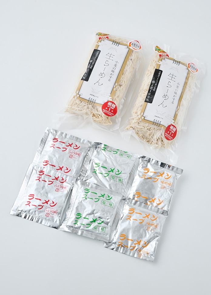 JAめまんべつ生ラーメン細麺6食スープ付