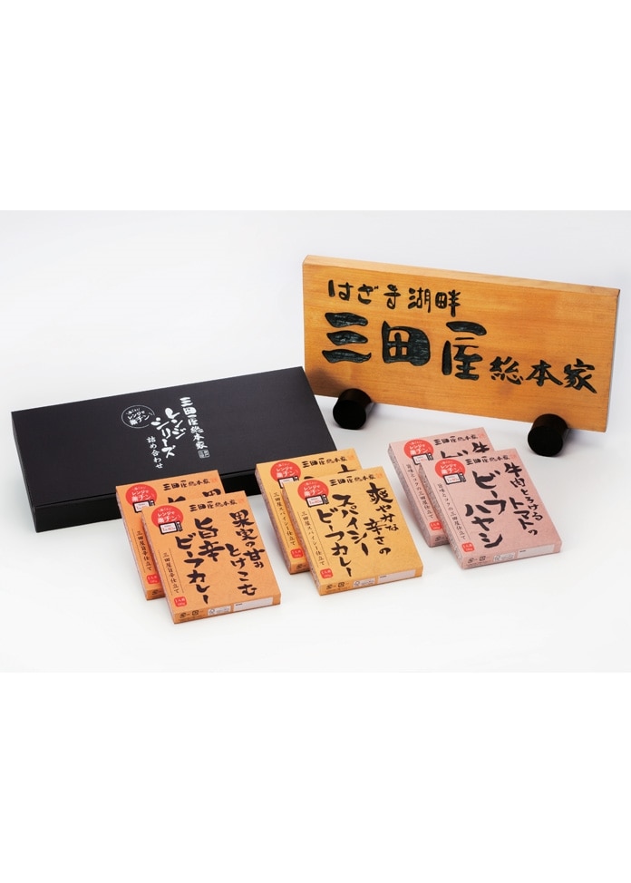 【三田屋総本家】レンジ対応カレー&ハヤシ3種セット