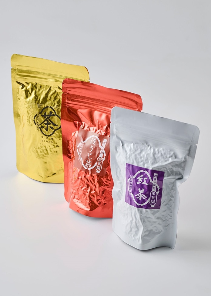 【農薬不使用・有機肥料栽培】煎茶 ほうじ茶 紅茶 シングルオリジンティー3種