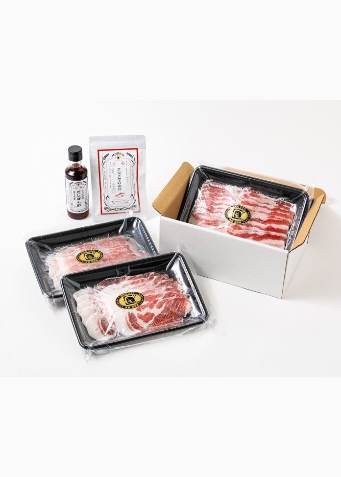 【AKOMEYA TOKYO】鹿児島黒豚「短鼻豚」450gしゃぶしゃぶセット
