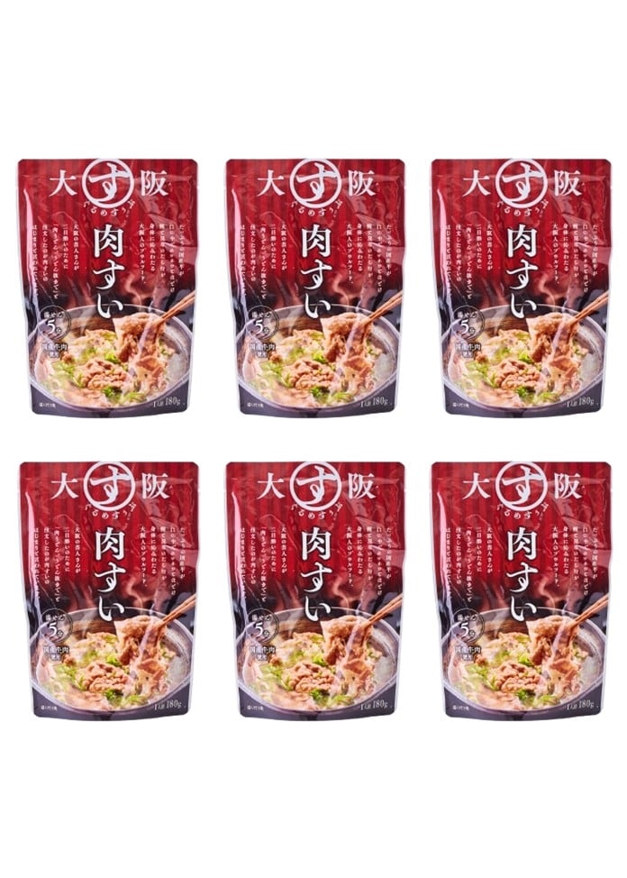 大阪ぐるめすぅぷ肉すい6食セット