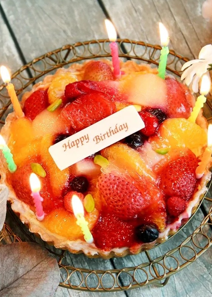 【ア・ラ・カンパーニュ】タルト・オ・フリュイ・スュルジュレ 5号(15cm)※バースデー仕様