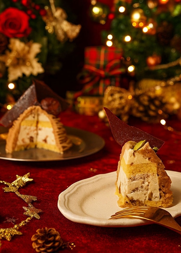 皇室献上栗　山江栗のモンブラン クリスマス（3号）