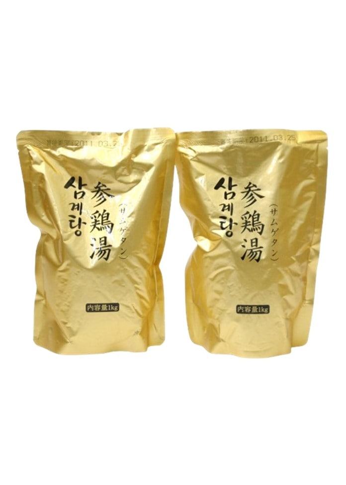 大阪鶴橋参鶏湯専門店「百年の礎」サムゲタン（1kg×2袋）