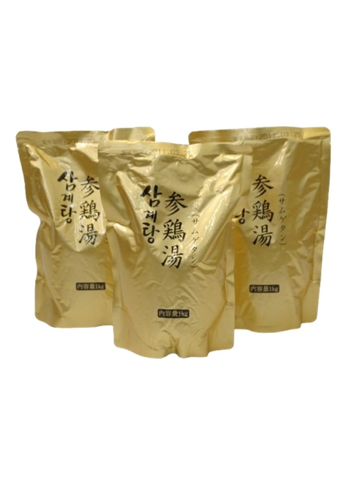 大阪鶴橋参鶏湯専門店「百年の礎」サムゲタン（1kg×3袋）