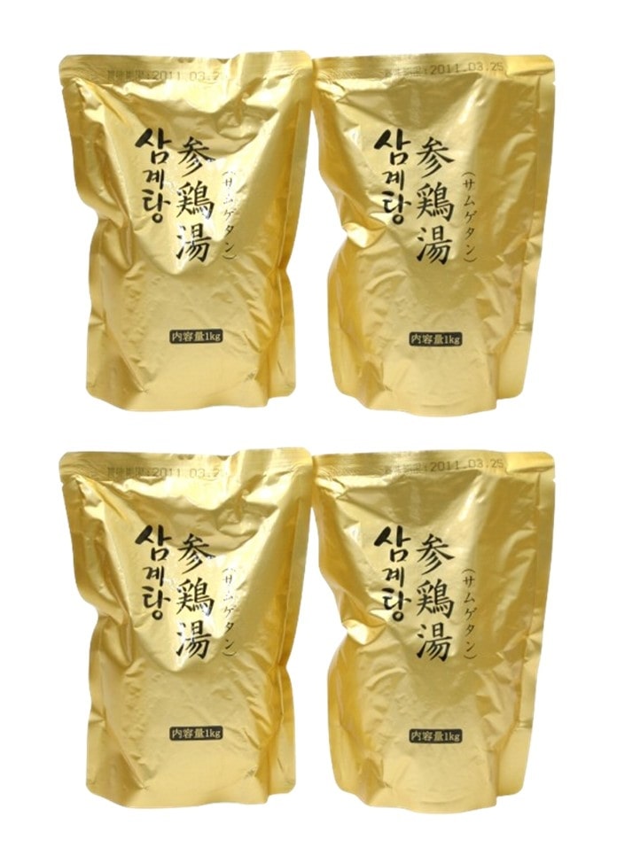 大阪鶴橋参鶏湯専門店「百年の礎」サムゲタン（1kg×4袋）