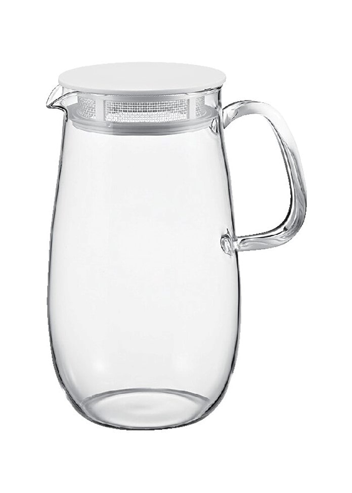 【ハリオ】レンジでかんたん麦茶ポット むぎちゃん ホワイト