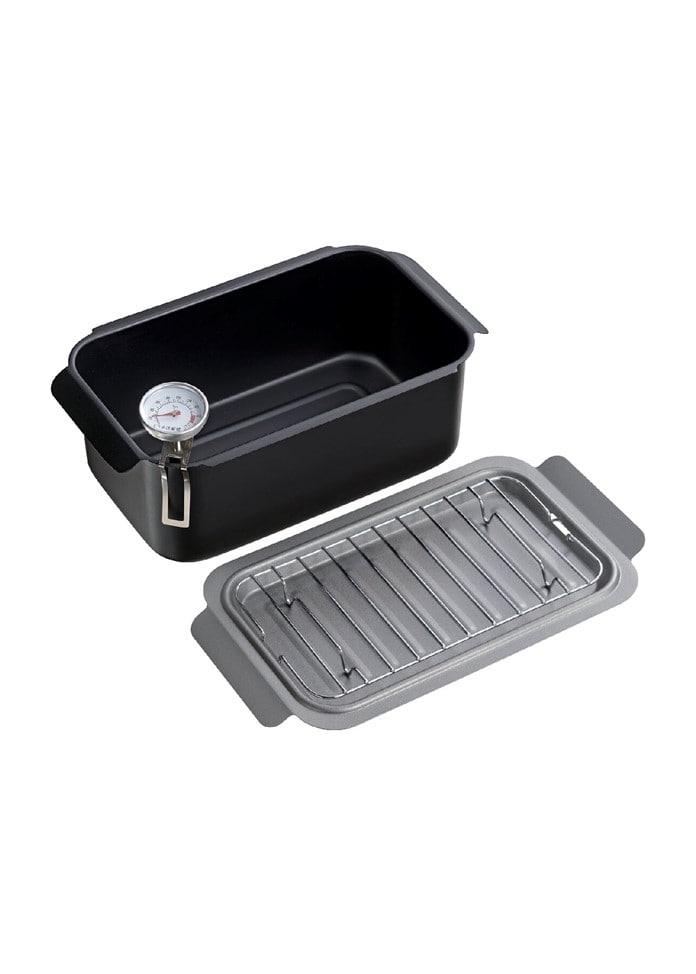 IH対応 角型揚げ鍋温度計アミ付