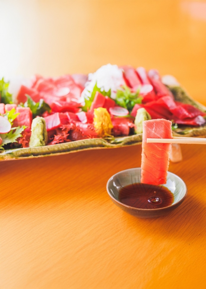天然本鮪柵セット（大トロ・中トロ・赤身）