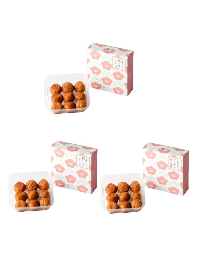 ご飯に合う甘くないはちみつ梅（140ｇ×3箱）