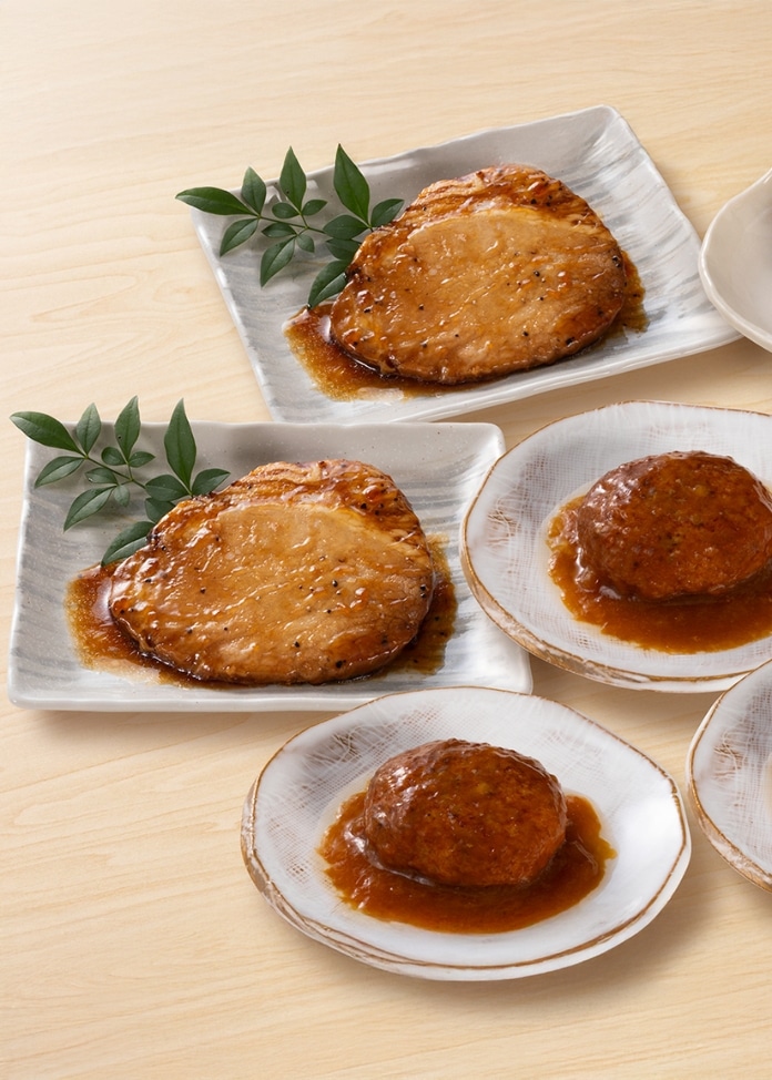 賛否両論和惣菜詰合せ（ハンバーグ＆豚ロースの醤油煮込み）