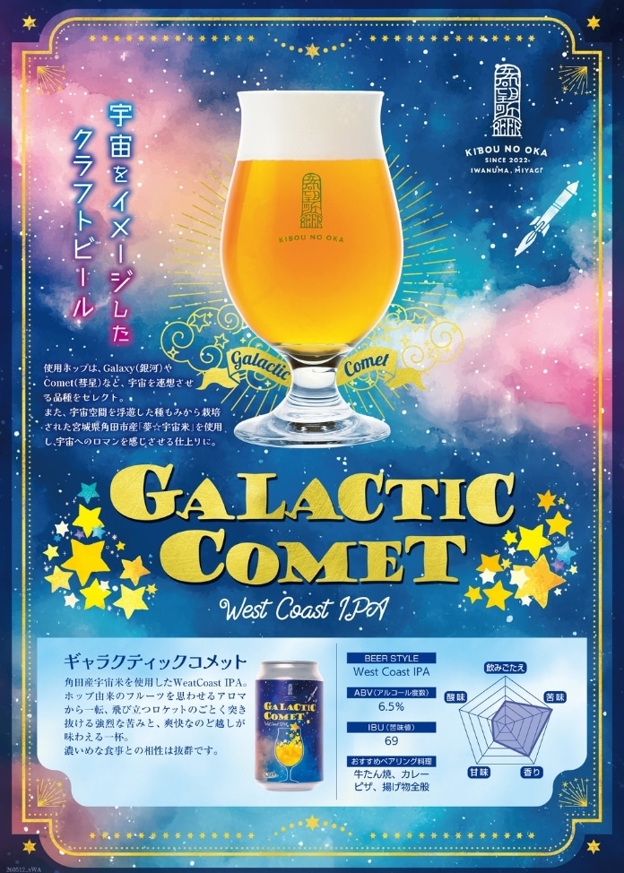 【利久】希望の丘醸造所 期間数量限定ビール ギャラクティックコメット6本セット
