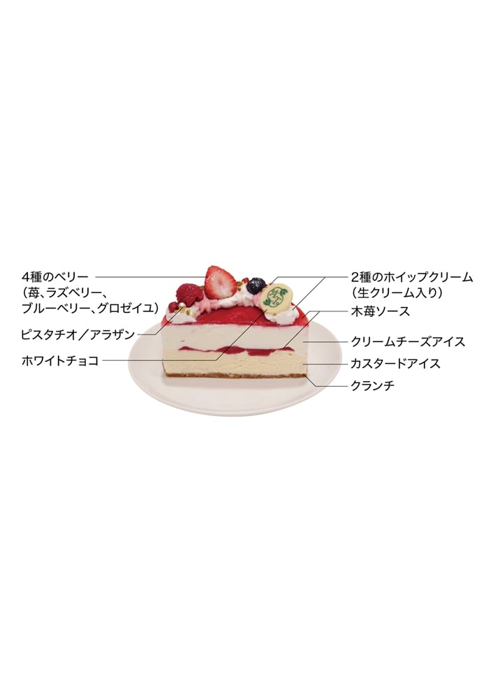 【アフタヌーンティー・ティールーム】ベリーのアイスケーキ