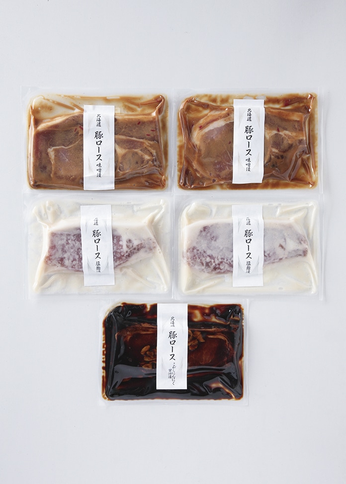 札幌バルナバフーズ】北海道産豚漬けロース肉バラエティーセット|　精肉お取り寄せ・通販のオンワード・マルシェ