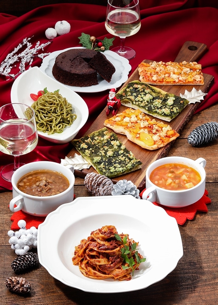 期間限定 イタリアンクリスマスディナーセット パスタ パスタソースグルメ通販のオンワード マルシェ