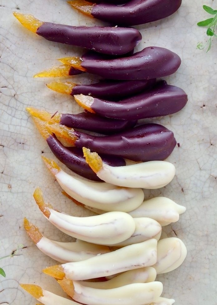 オーガニックチョコ100%使用綾日向夏オレンジピールチョコ＜ビター・ホワイト＞