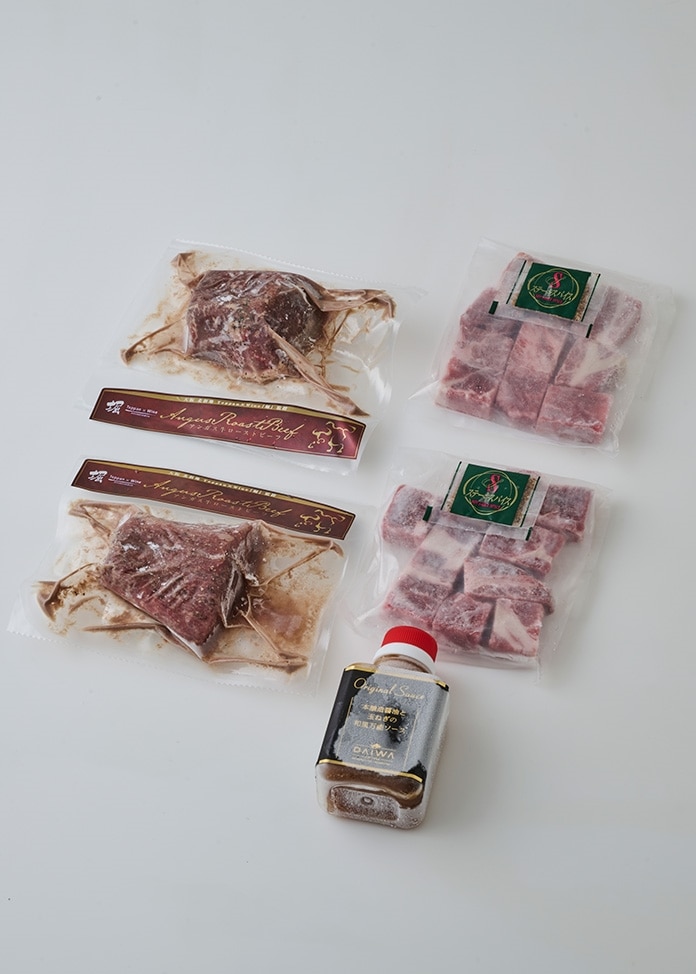 【大阪北新地TeppanWine堀】アンガス牛2種食べ比べセット計600g