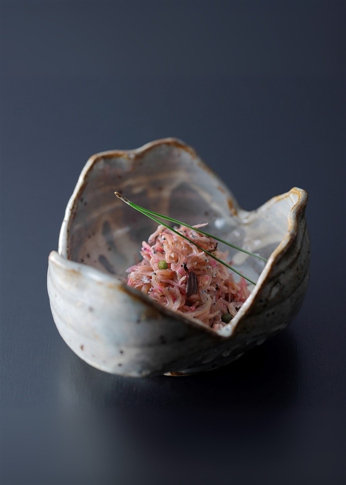 料亭のお出汁とちりめん山椒2色添え