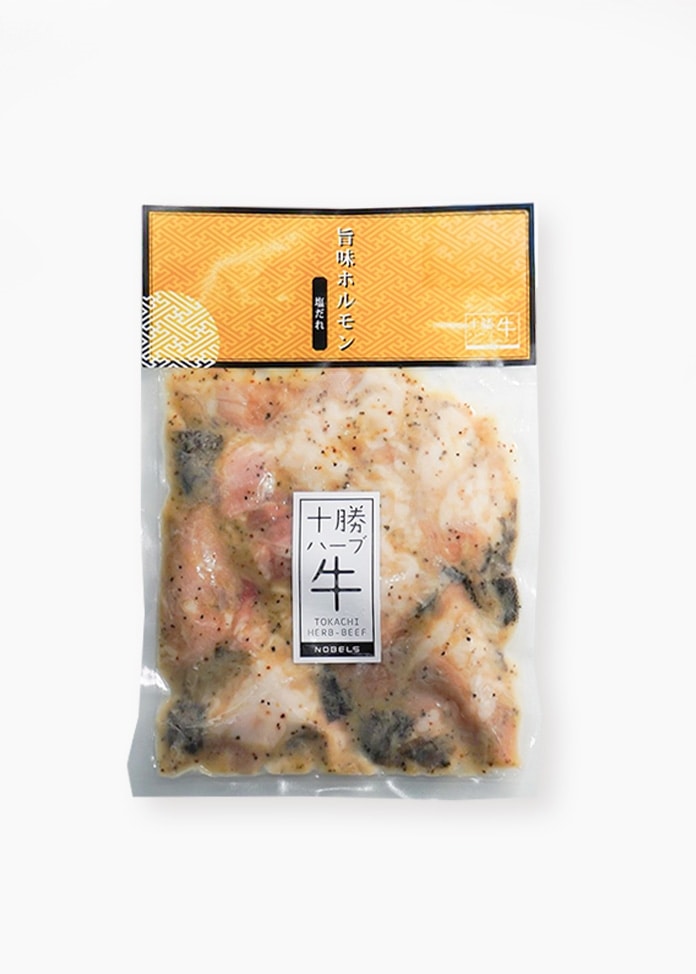 十勝ハーブ牛 味付けホルモン3種セット（塩・コチュジャン・バジル）