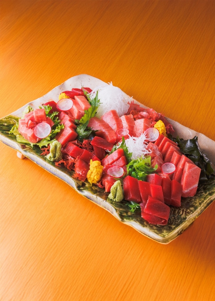 天然本鮪柵セット（大トロ・中トロ・赤身）
