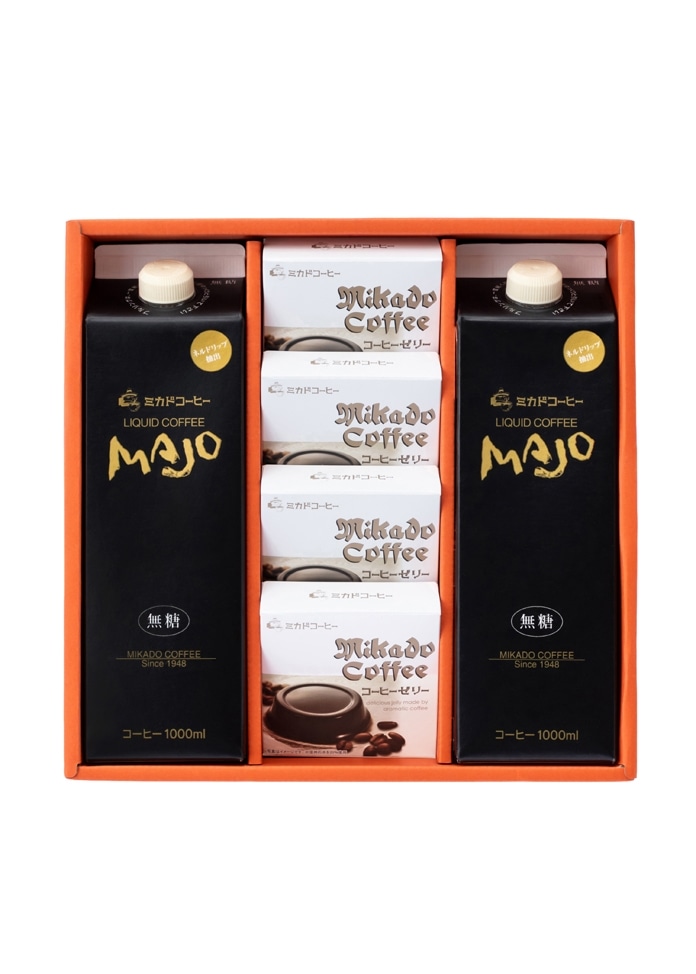 コーヒーゼリー(4個)＆リキッドコーヒー(無糖2本)| プリン・ゼリー