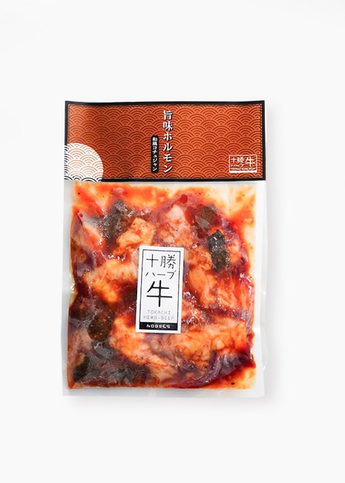 十勝ハーブ牛 味付けホルモン3種セット（塩・コチュジャン・バジル）