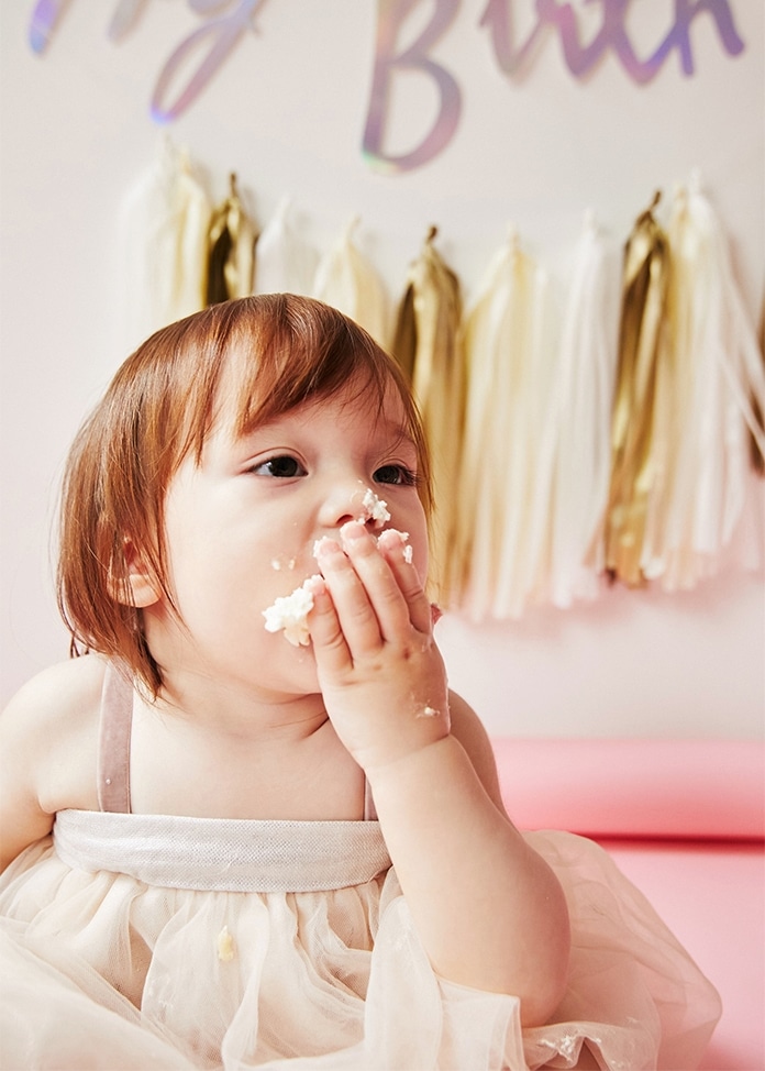 ファーストバースデーケーキ（5号／ピンク）