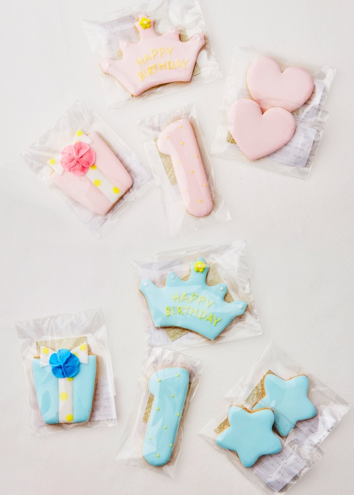 ファーストバースデーケーキ（5号／ブルー）