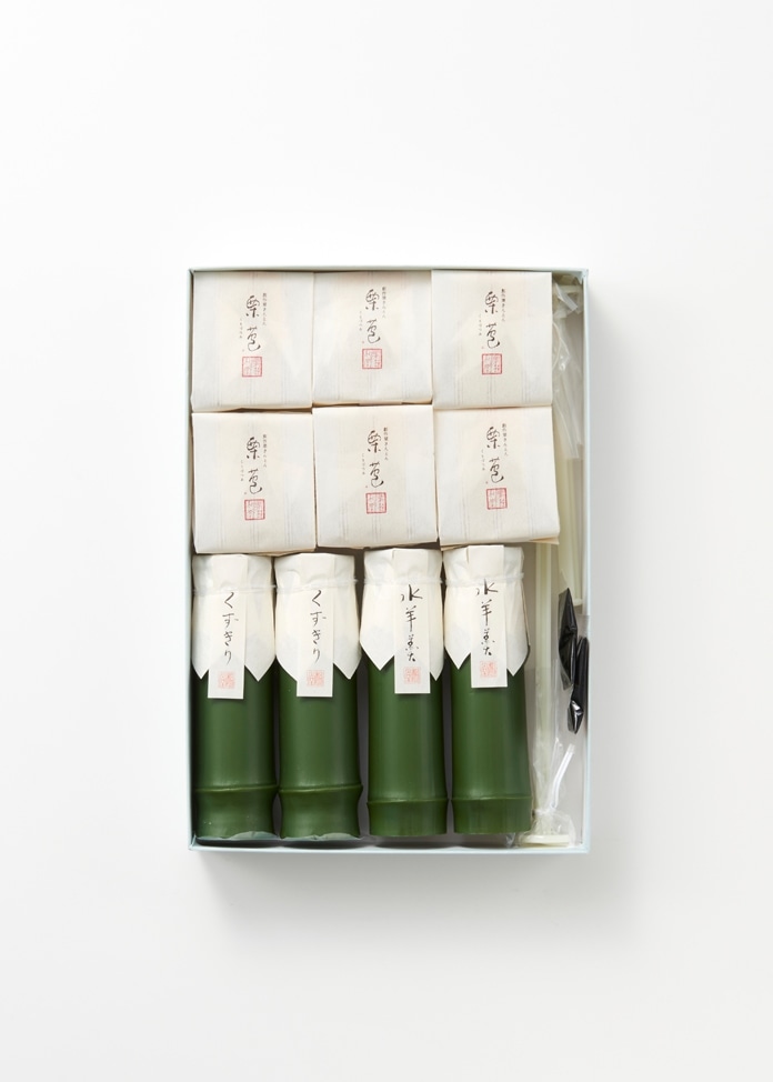 夏ギフト15（細竹（くずきり2本・こし餡2本）・栗苞6個）