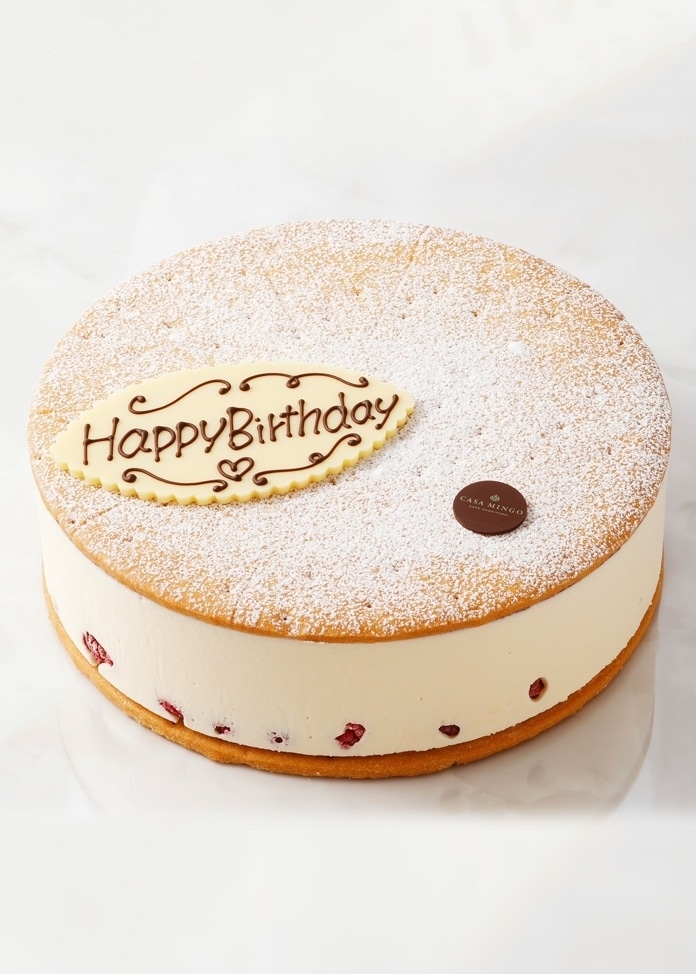 【Happy Birthdayプレート付】最高級洋菓子ケーゼザーネトルテレアチーズケーキ 20cm