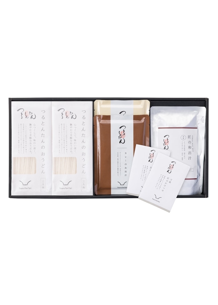 【つるとんたん】和出汁とかけ・カレー・クリームのおうどん（6人前）