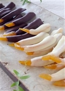 オーガニックチョコ100%使用綾日向夏オレンジピールチョコ＜ビター・ホワイト＞