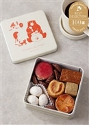 ミエルの赤いクッキー缶