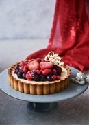 クリスマス5種のベリー贅沢レアチーズタルト