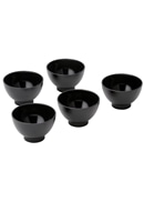 【北一漆器】木目汁椀揃 黒