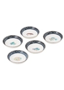 【清峰堂】九谷焼 海の幸 10cm皿揃