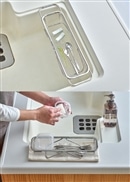 【Leye】水切りメッシュかご　スリム