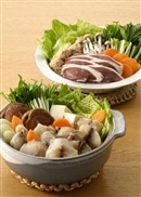 ふぐちり鍋と合鴨鍋のかさね箱