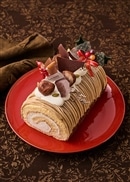 皇室献上栗 山江栗の白金ブッシュドノエル（モンブランスタイル）