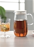 【ハリオ】レンジでかんたん麦茶ポット むぎちゃん ホワイト