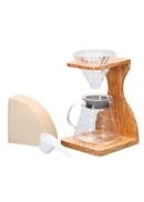 【ハリオ】V60オリーブウッドスタンドセット