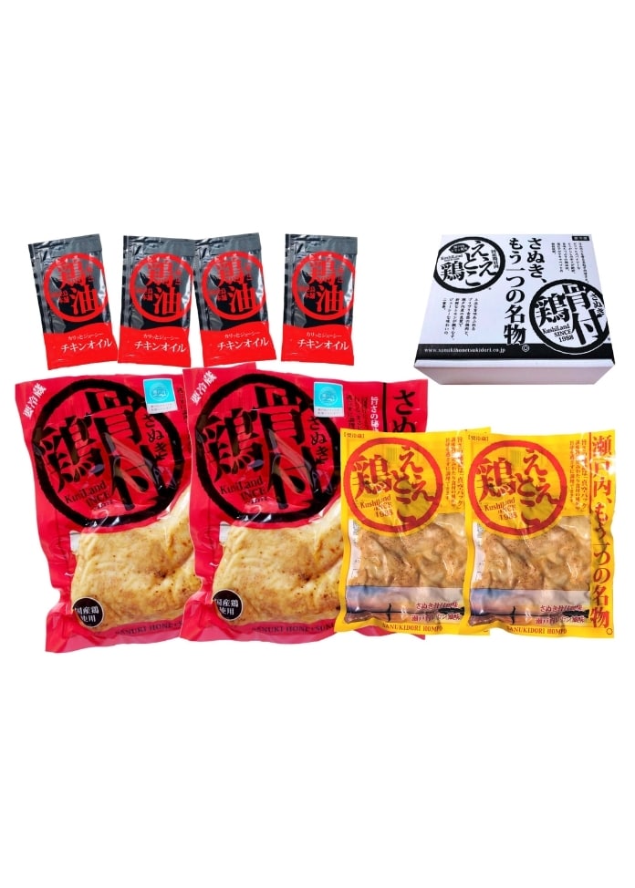 さぬき骨付鶏＆ええとこ鶏セット（4袋入り）